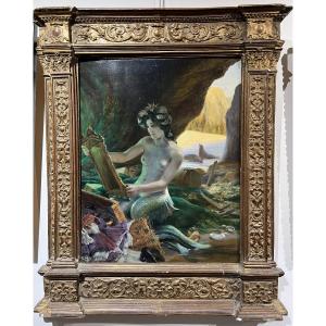 Georges Marie Girardot (1856-1914) - Mermaid In The Mirror, 1911
