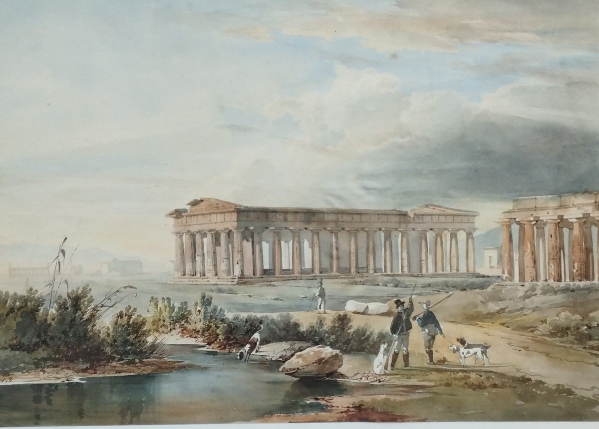 Giacinto Gigante Aquarelle Paestum