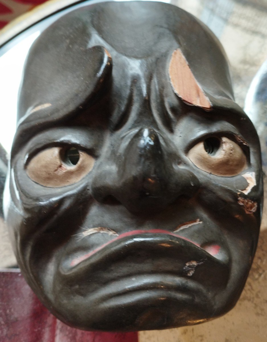 Masque De Théatre Nô  Japon  XIX-photo-3