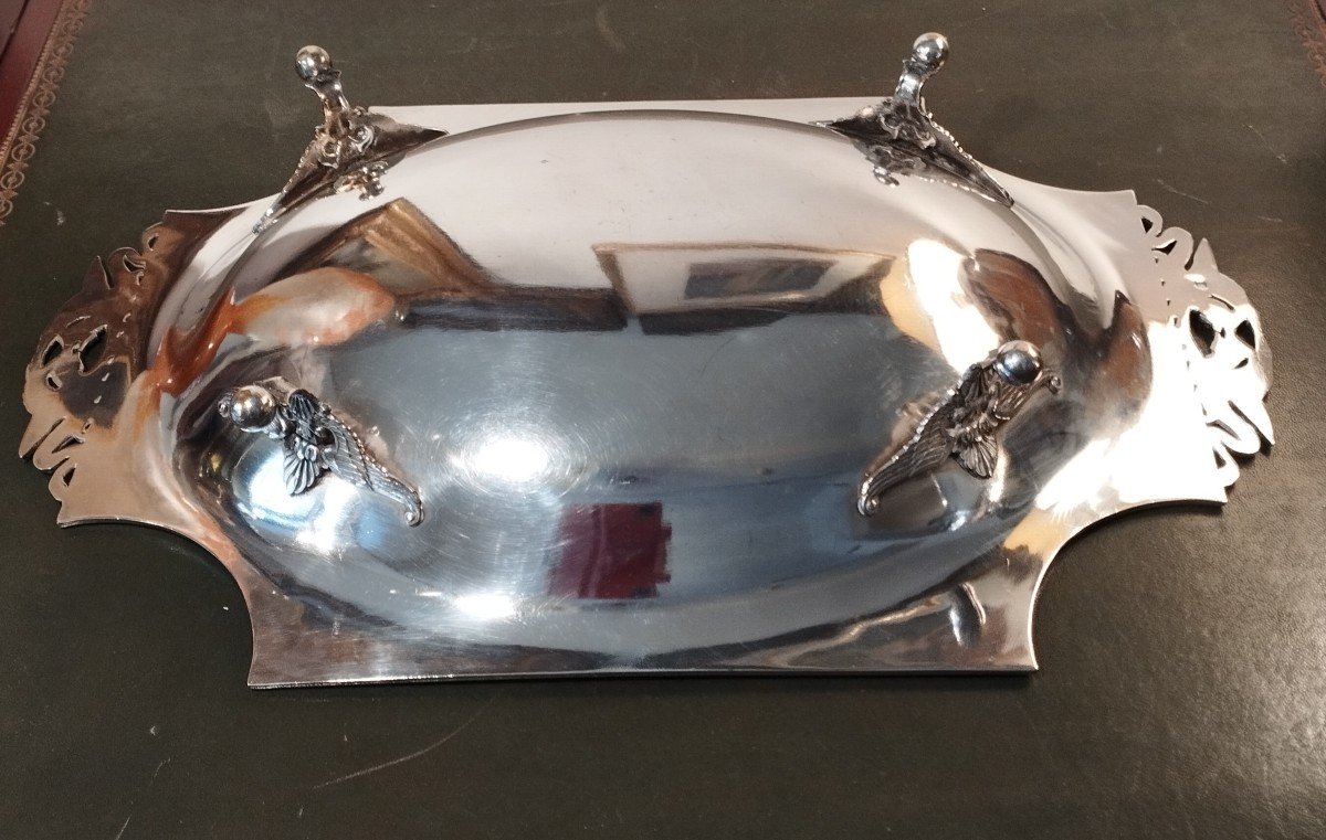 Silver Metal Fruit Bowl Res Non Verba-photo-3