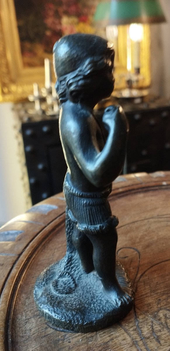 Small Bronze Neapolitan Fisherman XIX-photo-3