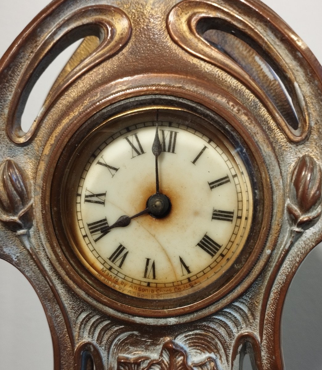 Ansonia Clock Pendulette Art Nouveau-photo-4