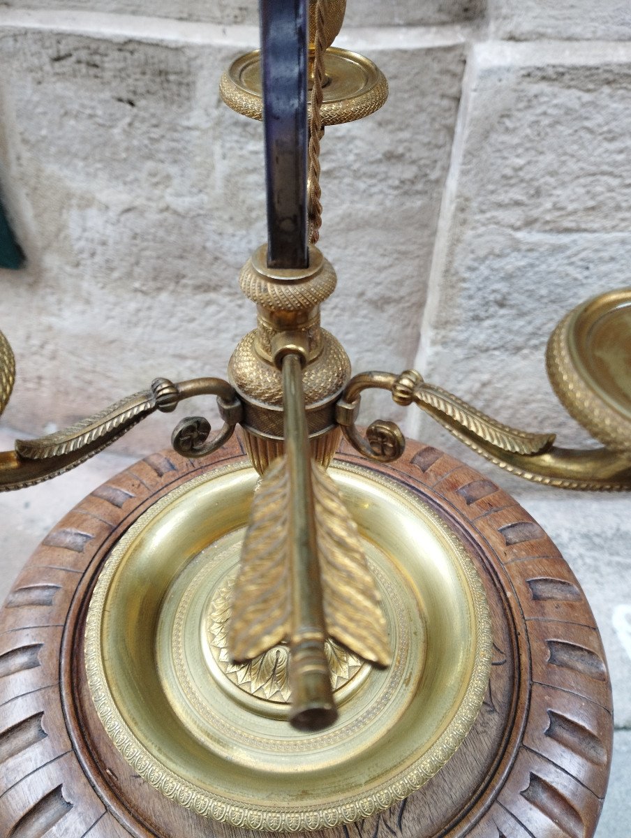 Bouillotte Lamp In Bronze Restoration Period-photo-3