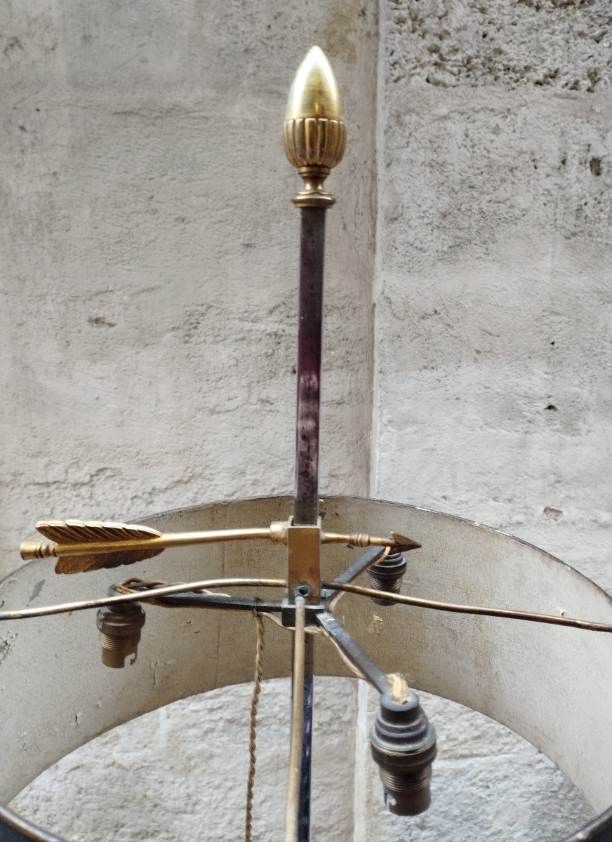 Bouillotte Lamp In Bronze Restoration Period-photo-4