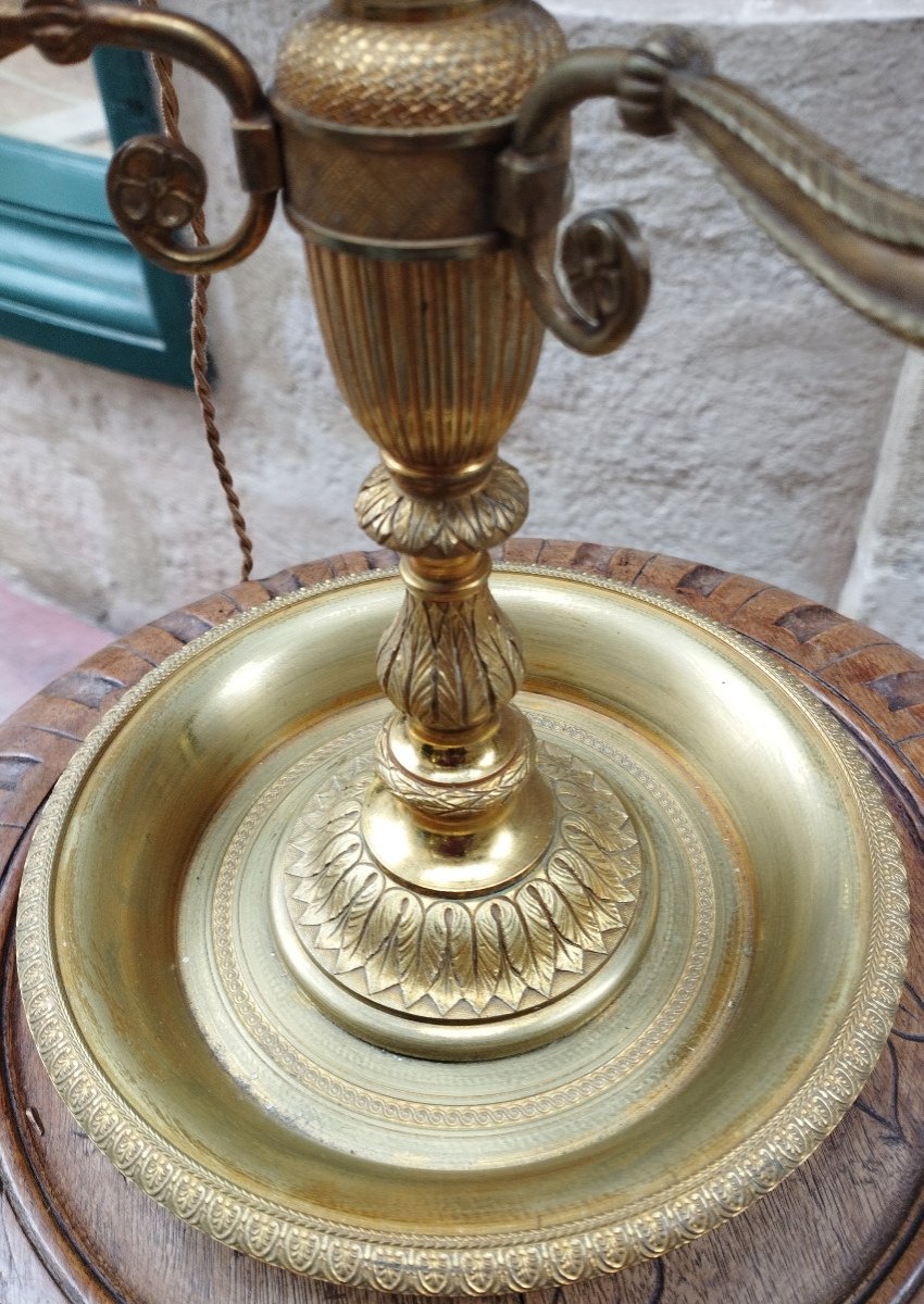 Bouillotte Lamp In Bronze Restoration Period-photo-6