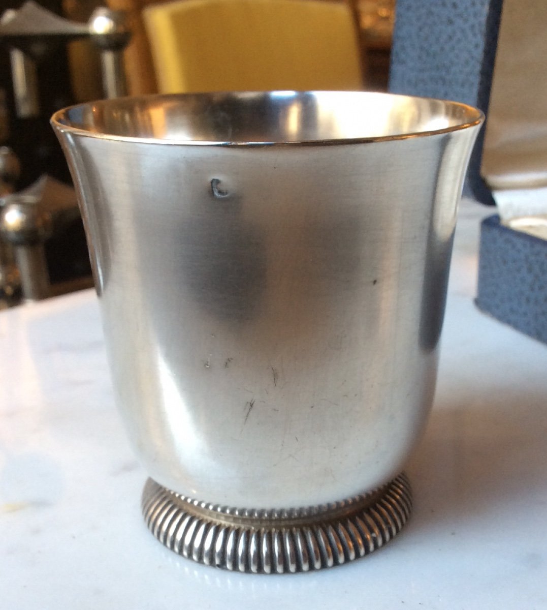 Baptism Goblet Or Timpani In Sterling Silver Nineteenth-photo-3