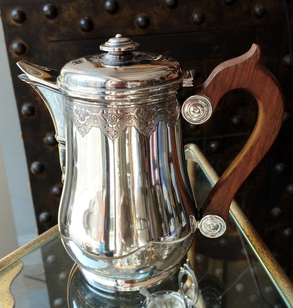 Goldsmith Tétard Frères Sterling Silver Teapot Jug