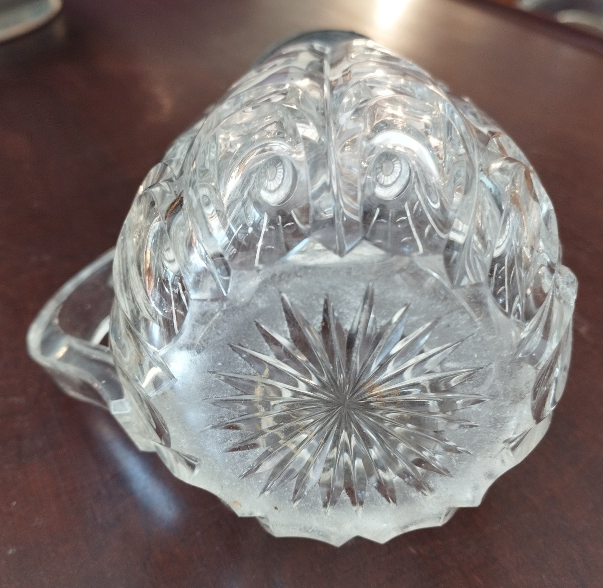 19th Century Crystal And Pewter Beer Mug-photo-1