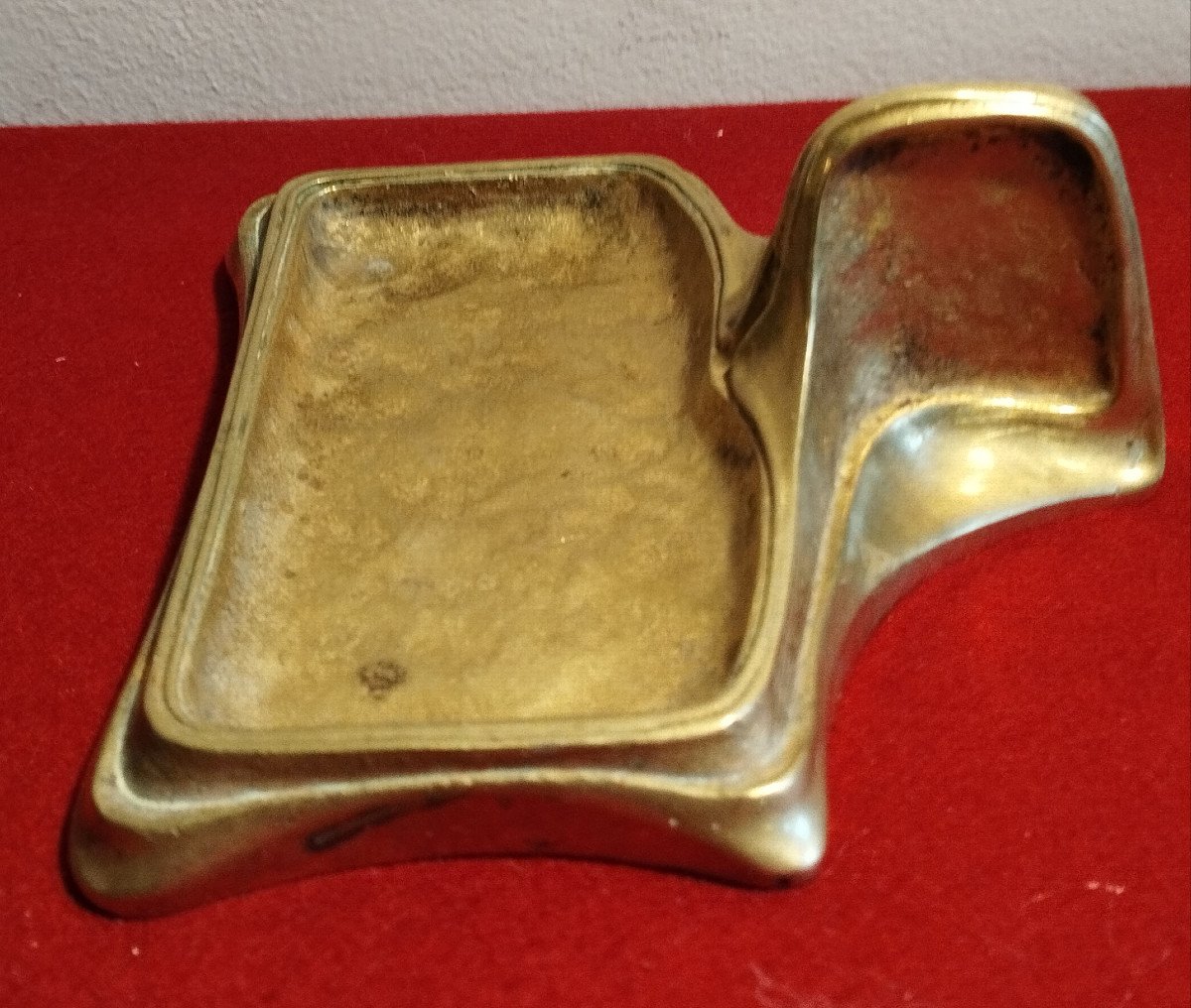 Vide poche en bronze Art Nouveau-photo-1