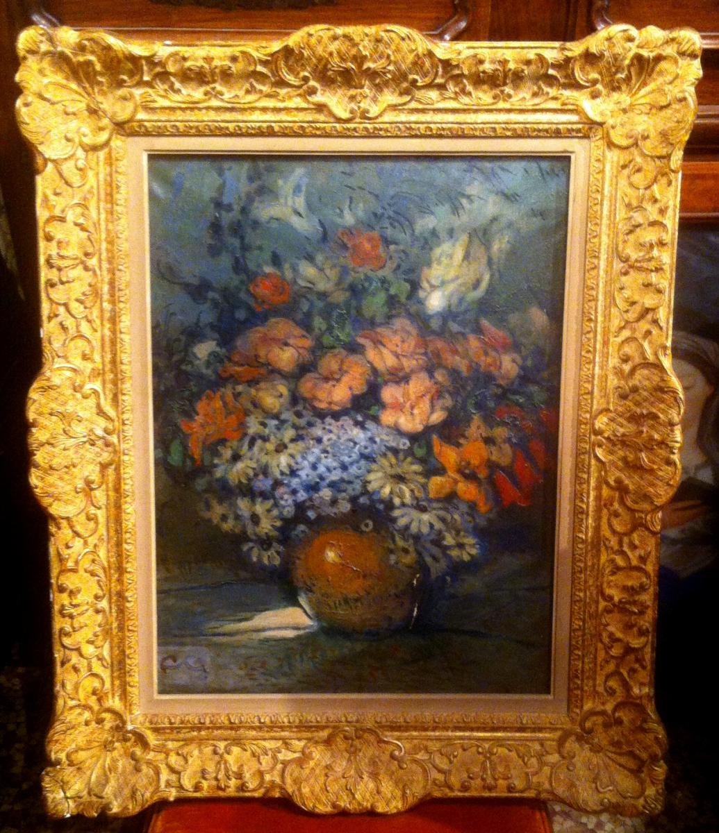 "Bouquet de Fleurs " par Louis Fortuney (1878-1950)