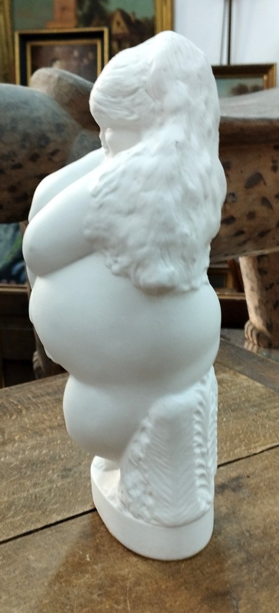 MESA Ricardo " Femme au mouchoir " Sculpture en biscuit  XX-photo-2