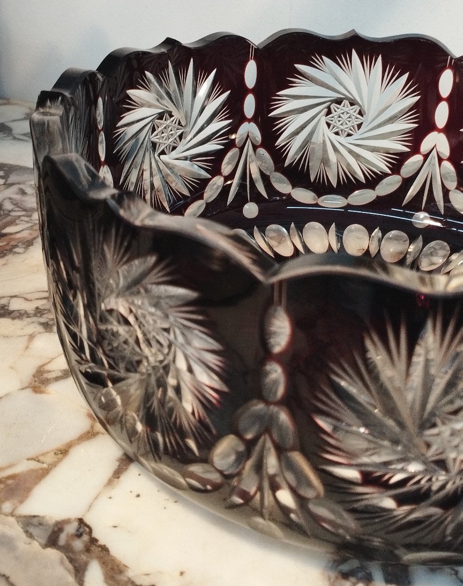 Saint Louis Cut Crystal Fruit Bowl-photo-3