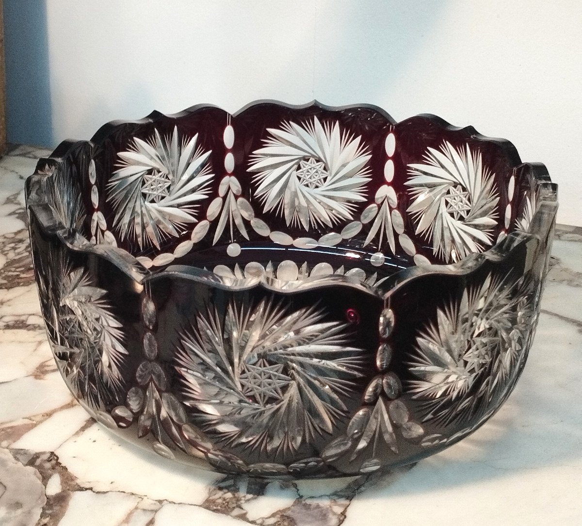 Saint Louis Cut Crystal Fruit Bowl