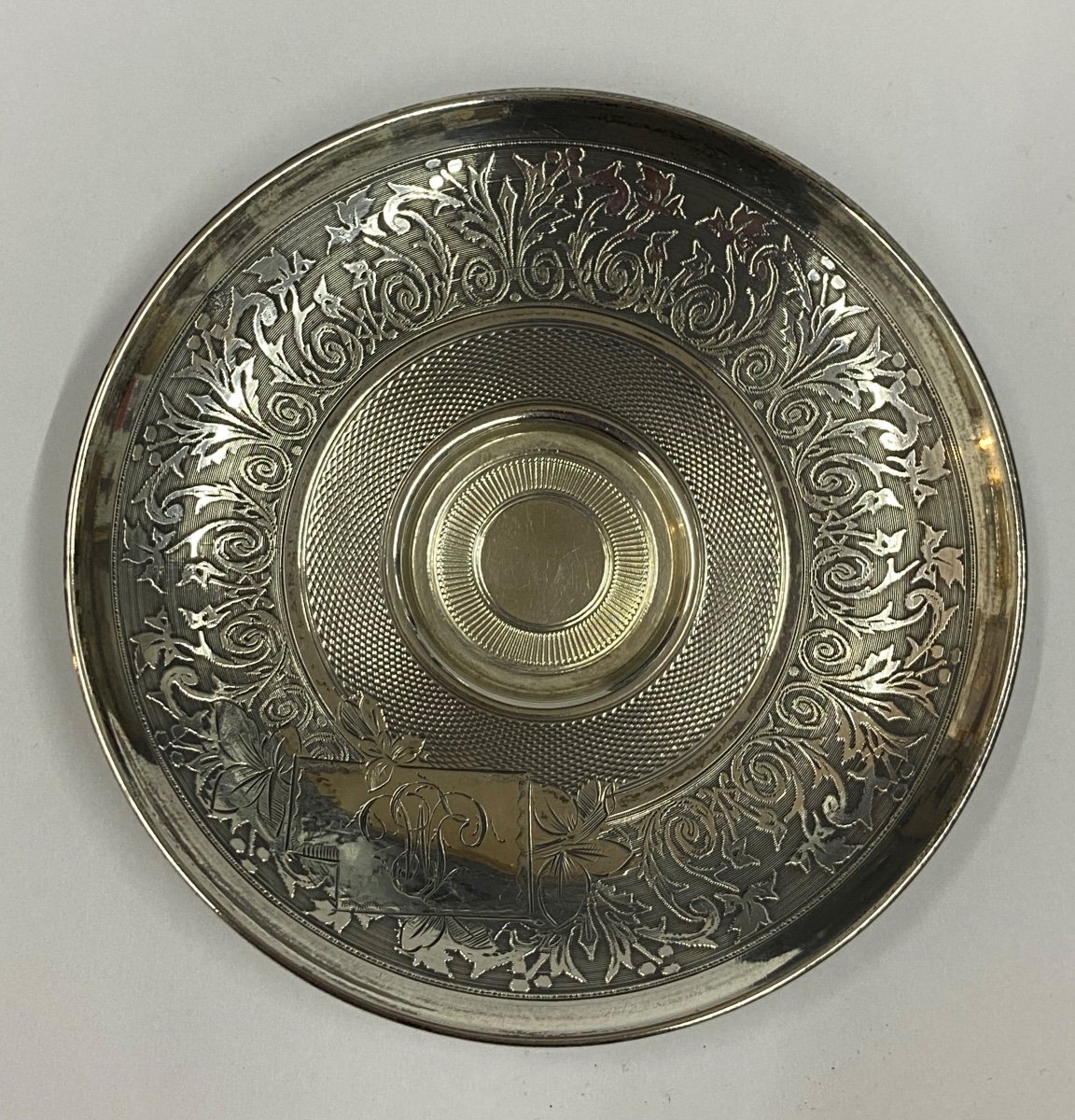 Tasse et sous tasse en argent XIX-photo-1
