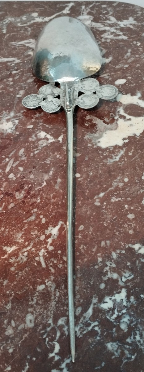 Épingle de Cape  Colonial Espagnol en Argent Bolivie XIX-photo-3
