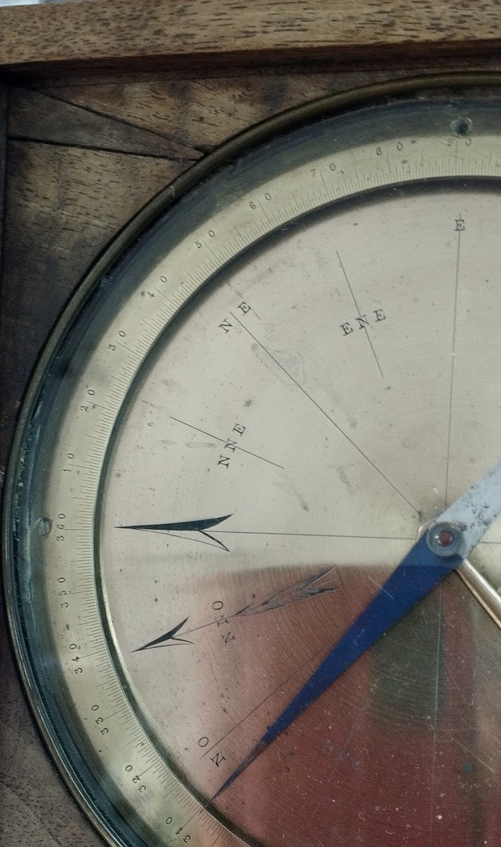 19th Century Marine Or Surveyor's Compass-photo-3