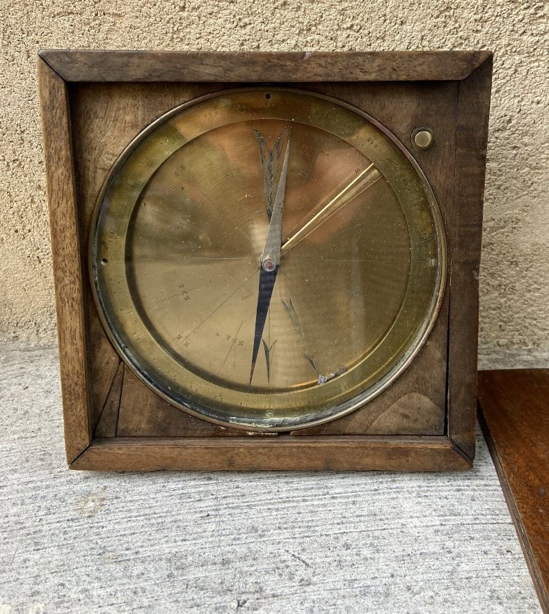 19th Century Marine Or Surveyor's Compass-photo-3