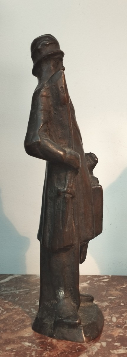 Bronze Knight Of The Crusades 20th Century-photo-3