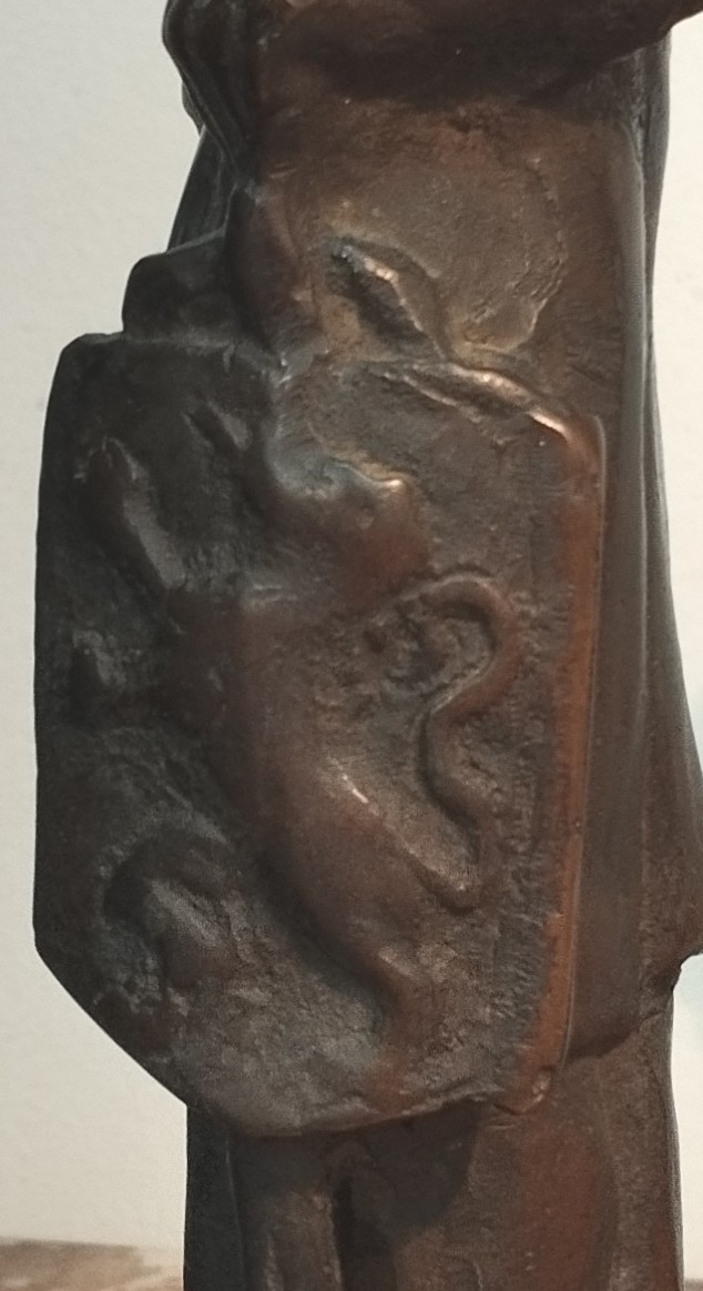Bronze Knight Of The Crusades 20th Century-photo-2