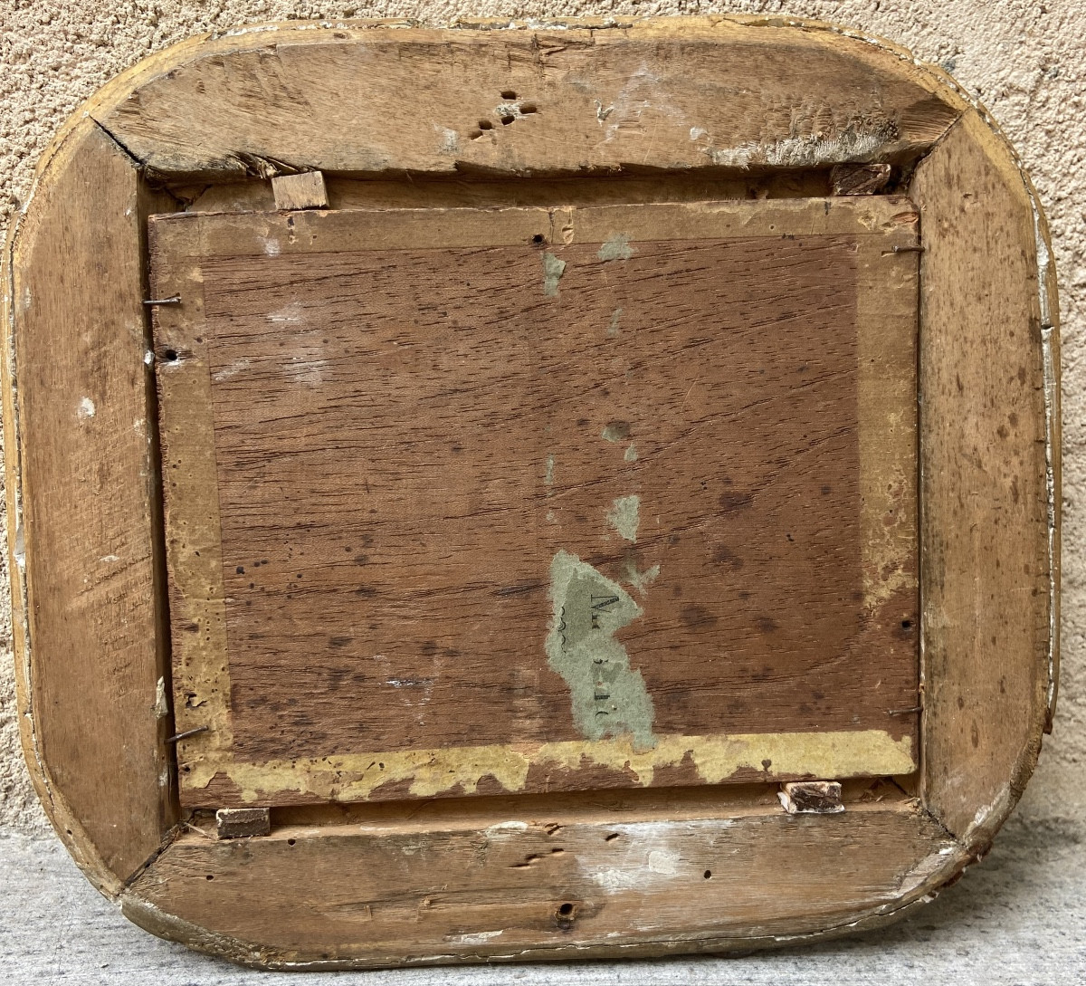 Paire de tableaux huile sur bois XIX-photo-8
