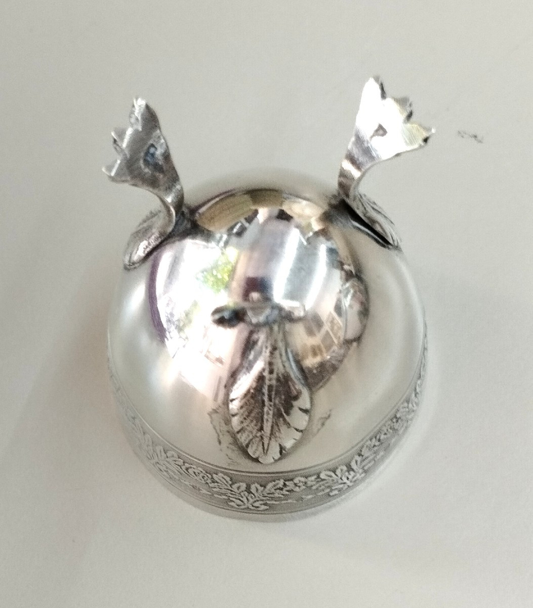 Egg Cup On Minerva Silver Feet, 19th Century-photo-4