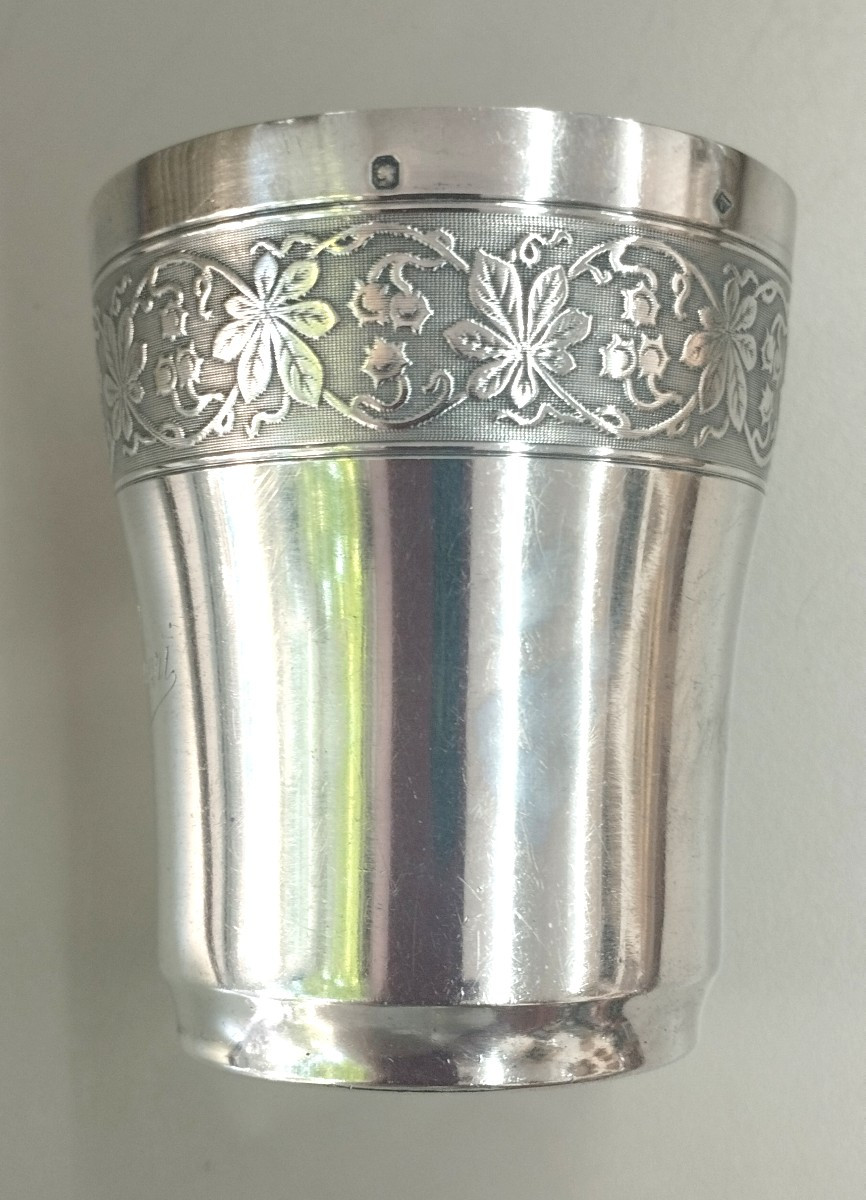 Timbale Argent " C Henri  " XIX-photo-2