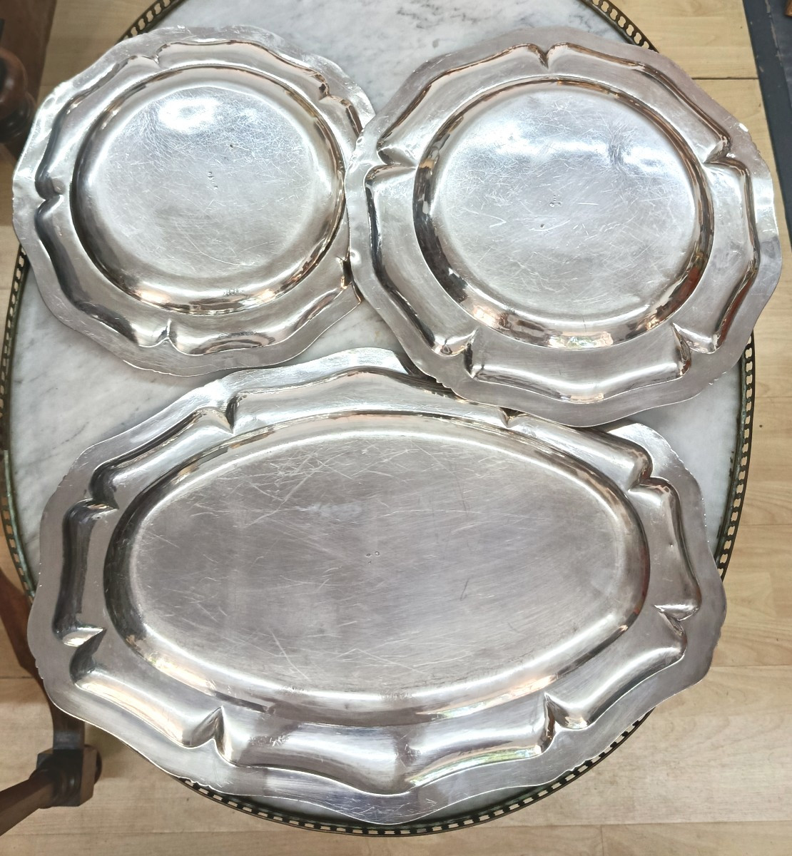3 plats de service Argent Puiforcat XIX-photo-2