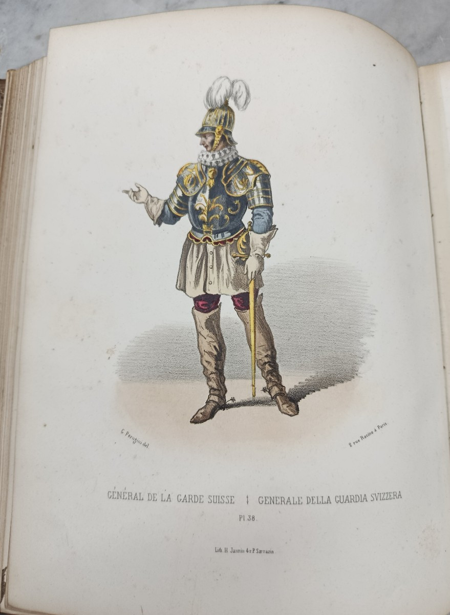 M.G. PERUGINI Collection complète des costumes de la cour de Rome 1852-photo-2