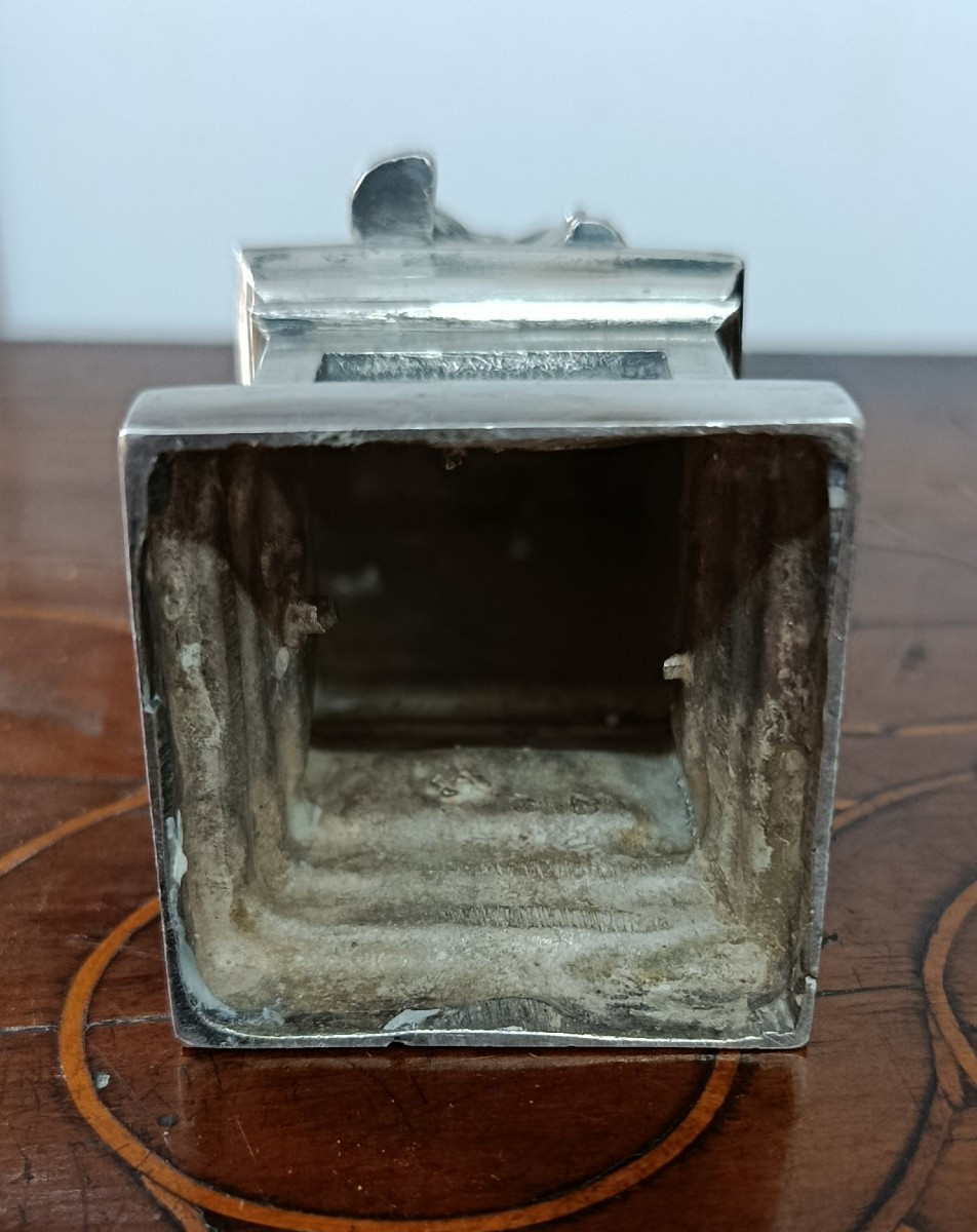 Statuette en argent  de Saint Pierre en chaire XIX-photo-2