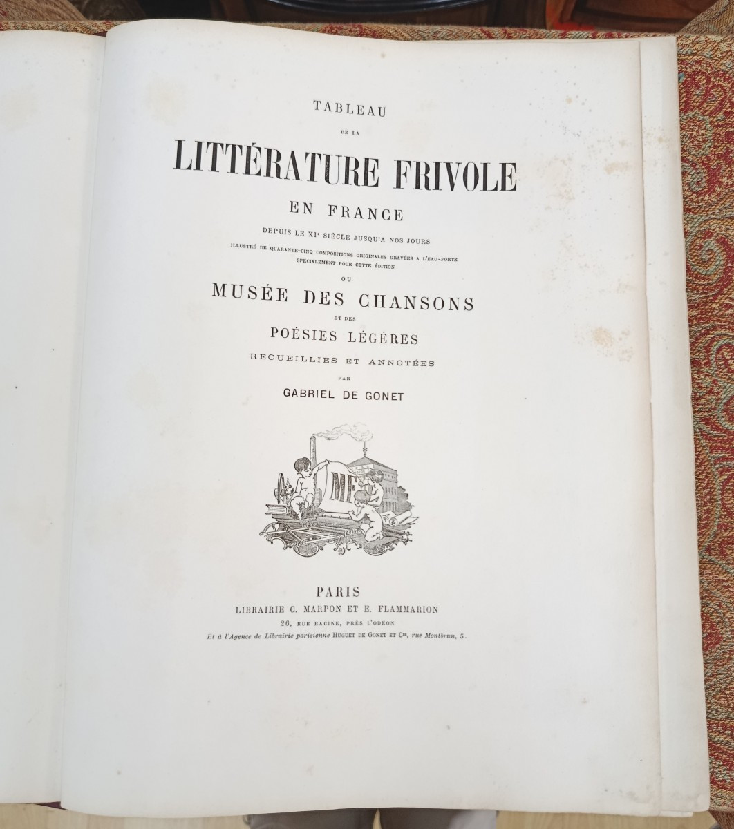 A. de GONET Tableau de la Littérature frivole en France XIX-photo-4