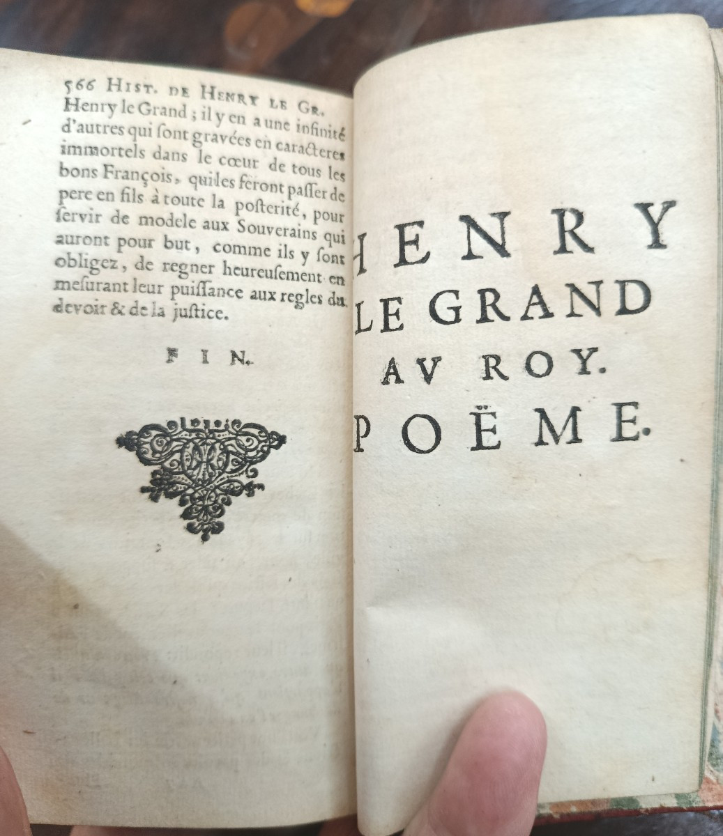 1664 Histoire du roi Henry le grand Hardouin de Perefixe-photo-3