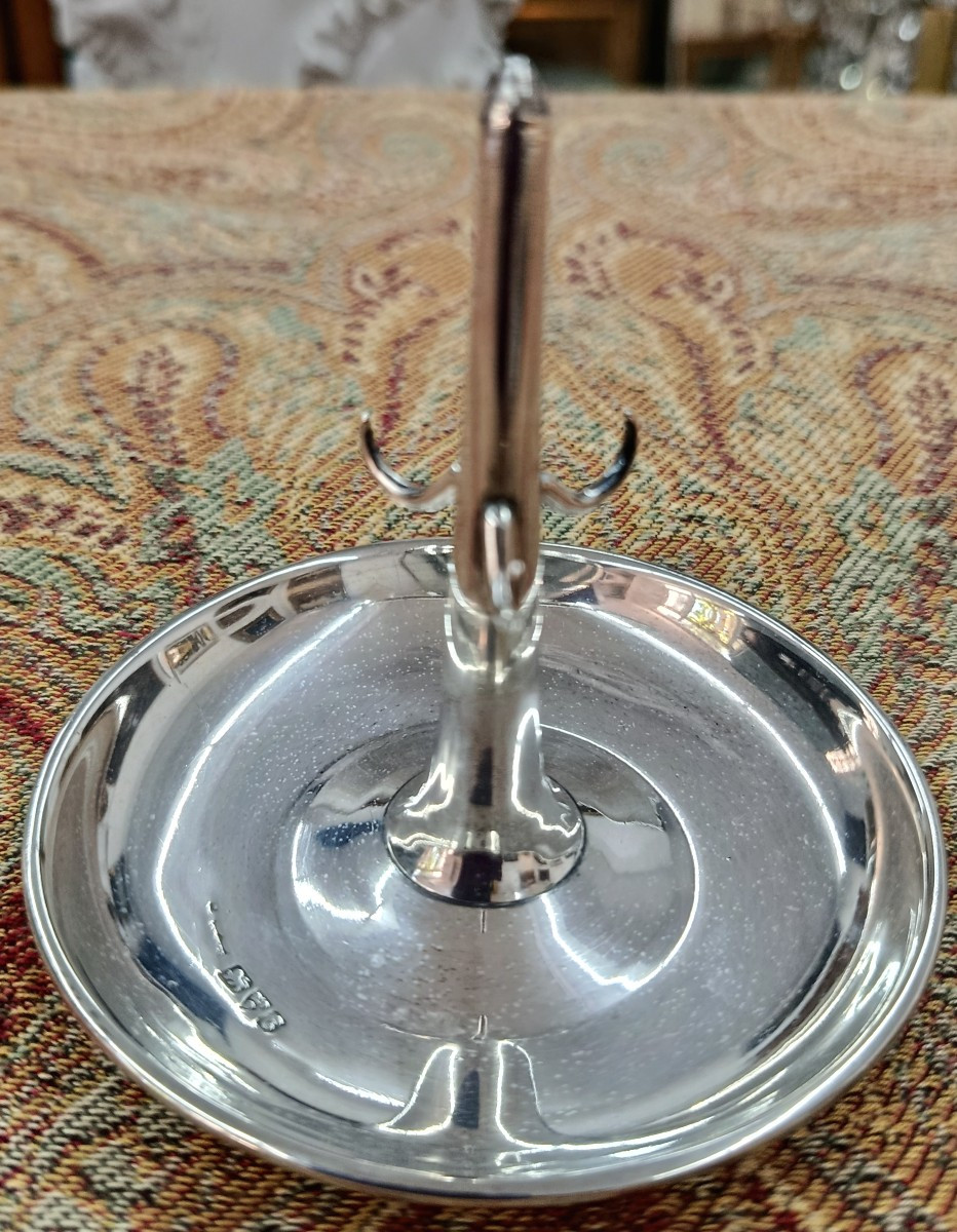 Porte Bagues vertical en Argent Anglais -photo-2