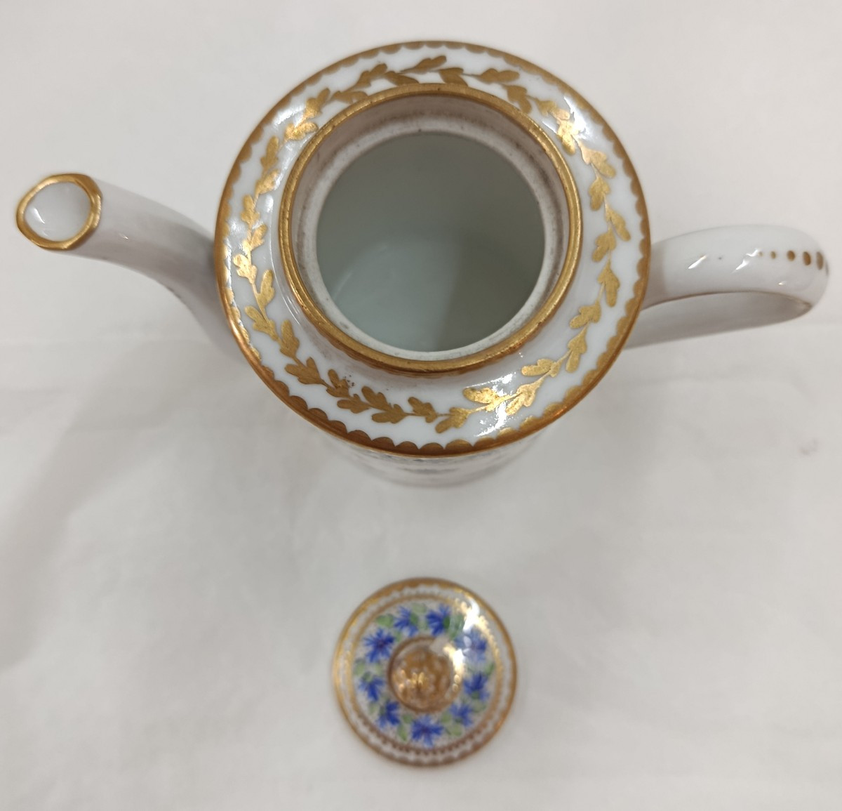 Selfish Coffee Service In Paris Porcelain Manufacture Samson XIX-photo-5