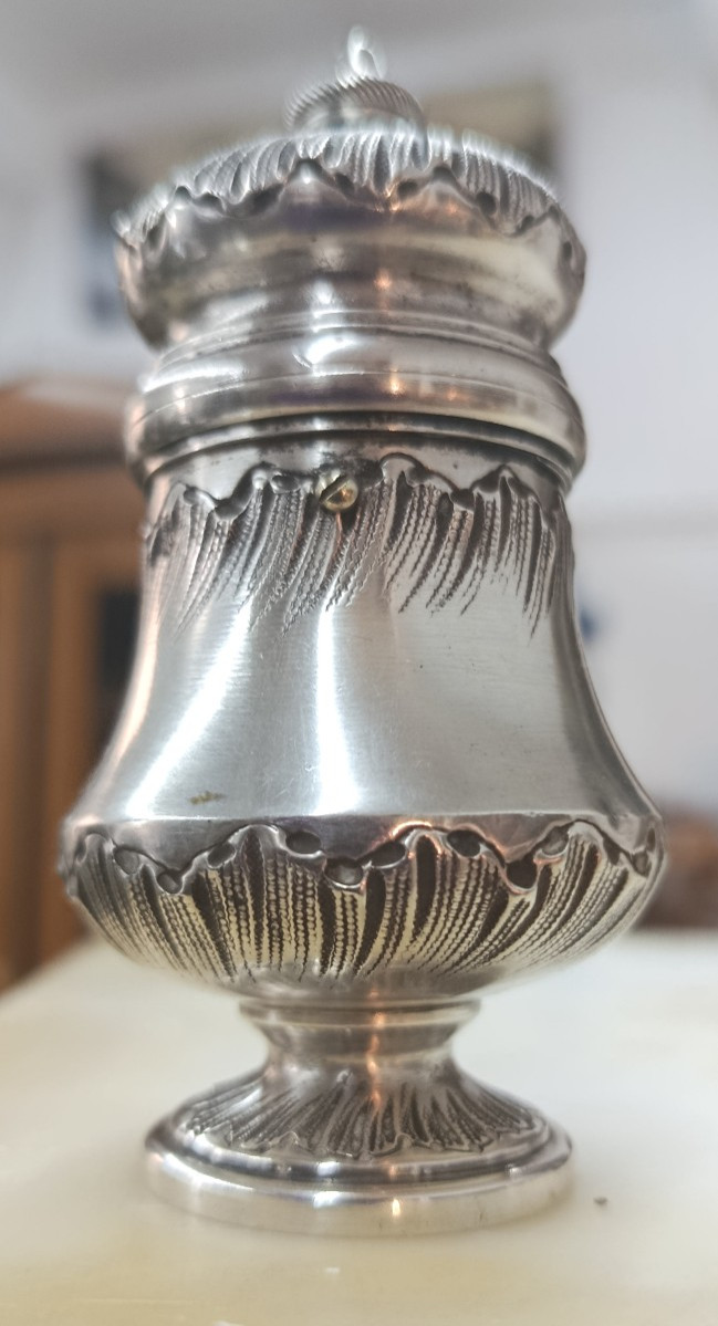 19th Century Silver Pepper Shaker-photo-3