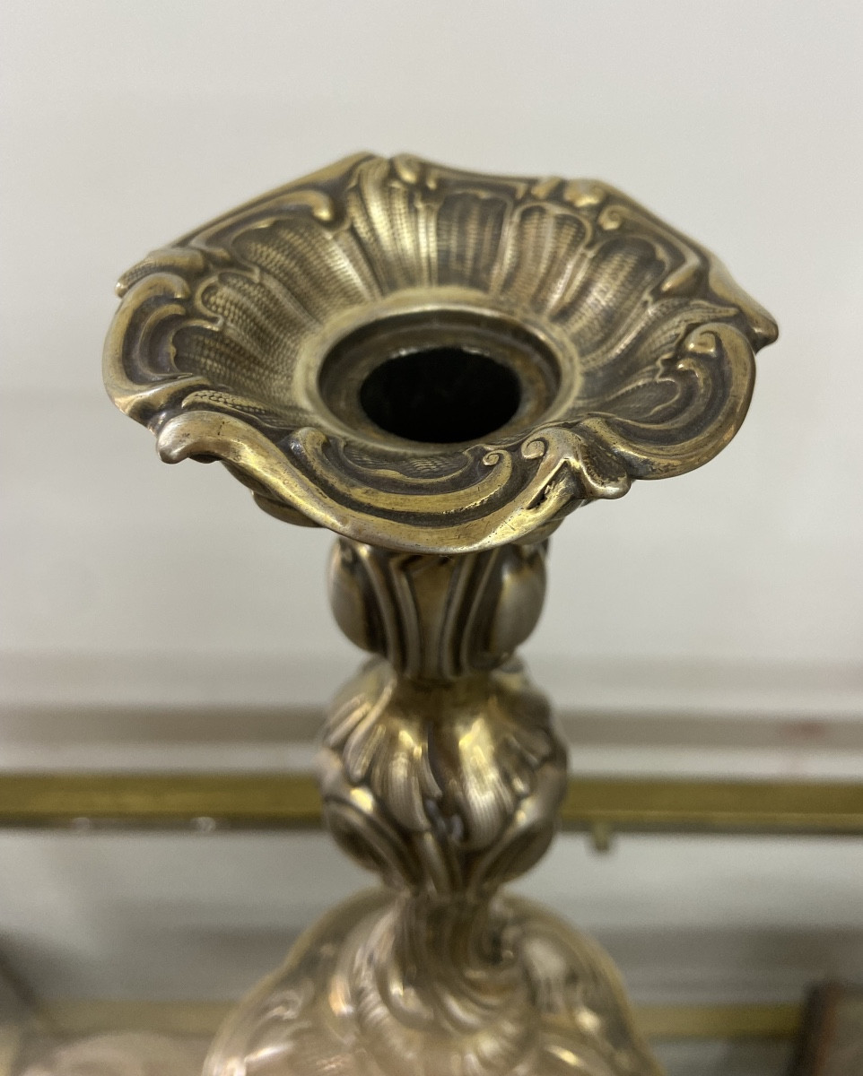 Bougeoir en argent 800 Krausnick & Co-photo-1