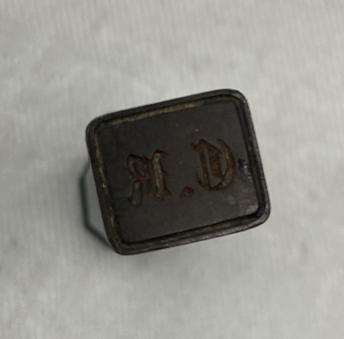 Agate And Bronze Seal Stamp 19th Century-photo-3