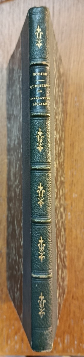 1812 Ch.Nodier Questions de Littérature Légale ...Barba Paris-photo-2