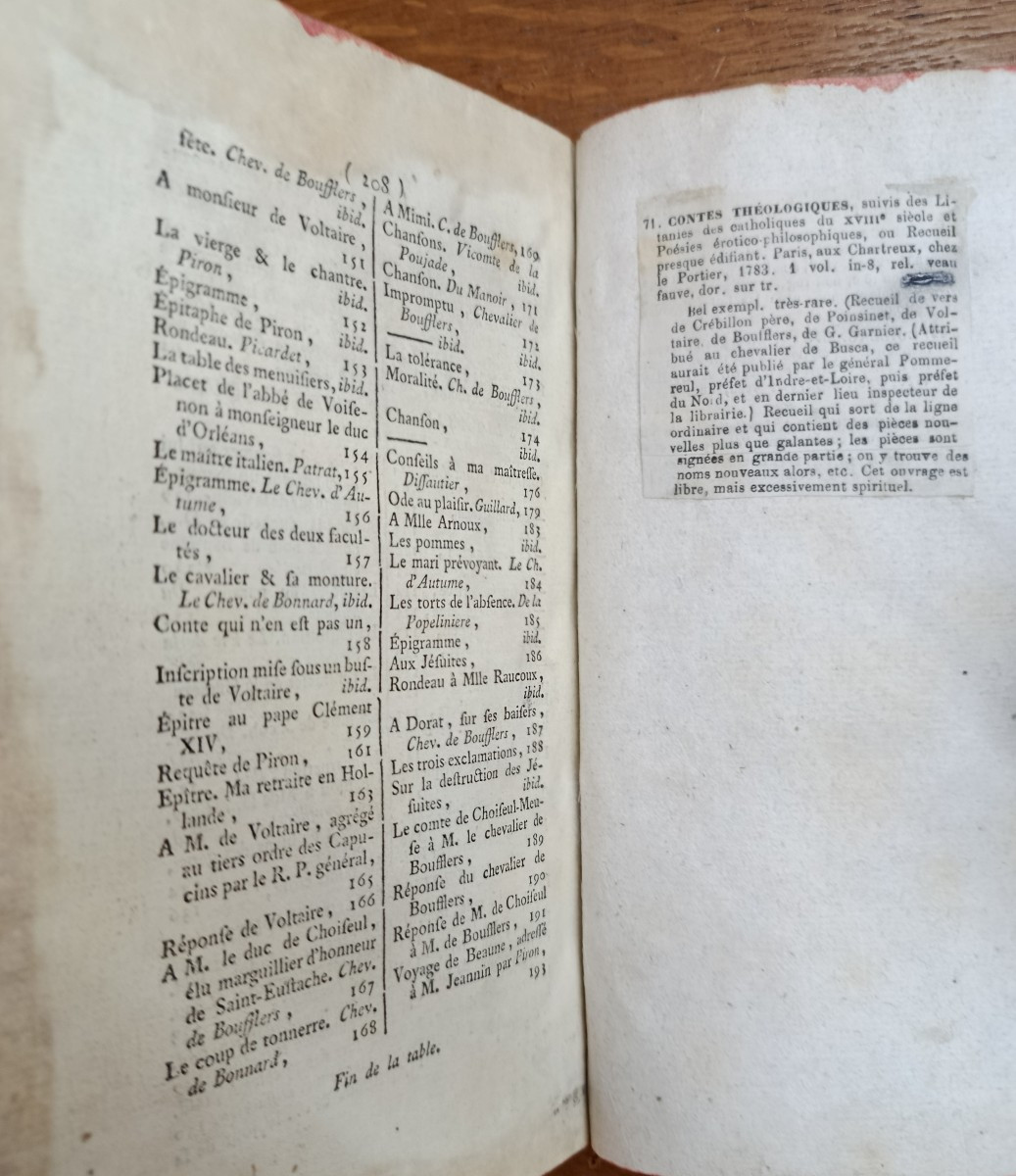 1783 Errotika  Biblion Mirabeau / imprimerie du Vatican-photo-7