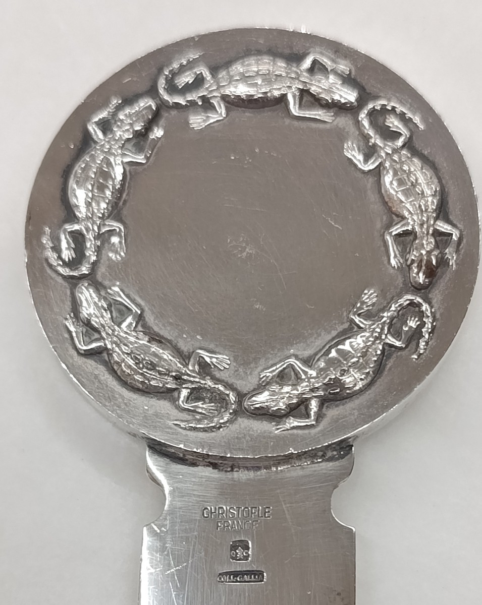 Christofle Silver-plated Paper Cutter With African-inspired Decoration-photo-4