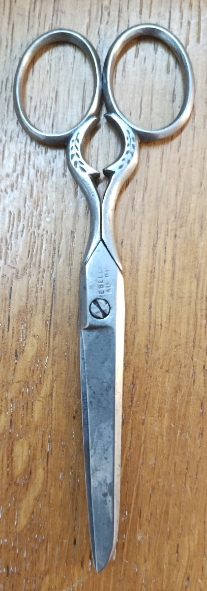 3 paire de ciseaux de couture en acier XIX-photo-2