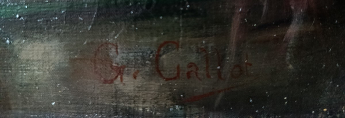 Georges Callot "young  Naked Women In Front Of The Mirror " XIX-photo-1