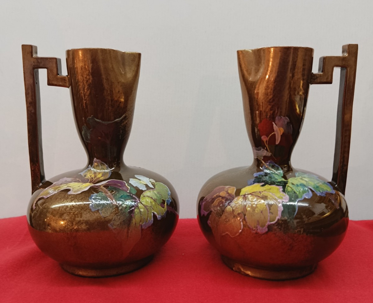 Clément Massier Ceramic Vases, Golf Juan