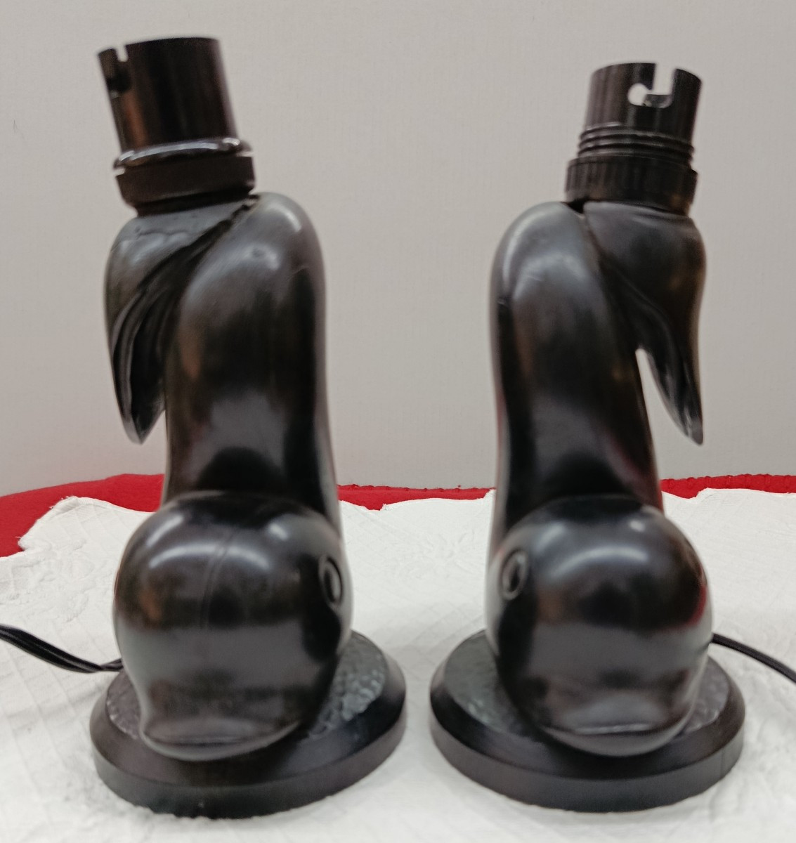 Henri Parayre paire de petites lampes de chevet Art déco-photo-2