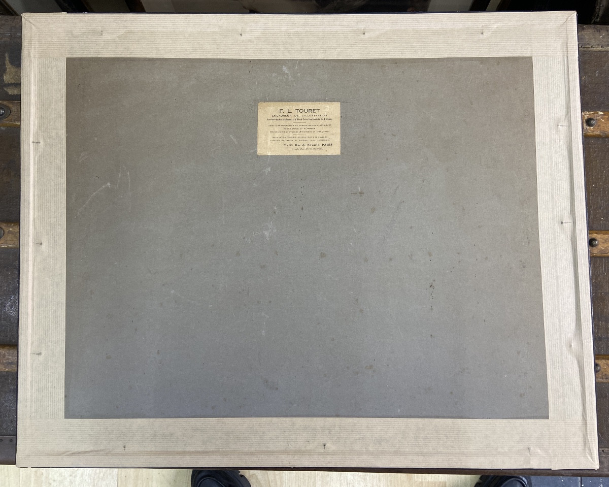 Louis Icart, Engraving “naked Woman With Fruit”-photo-4