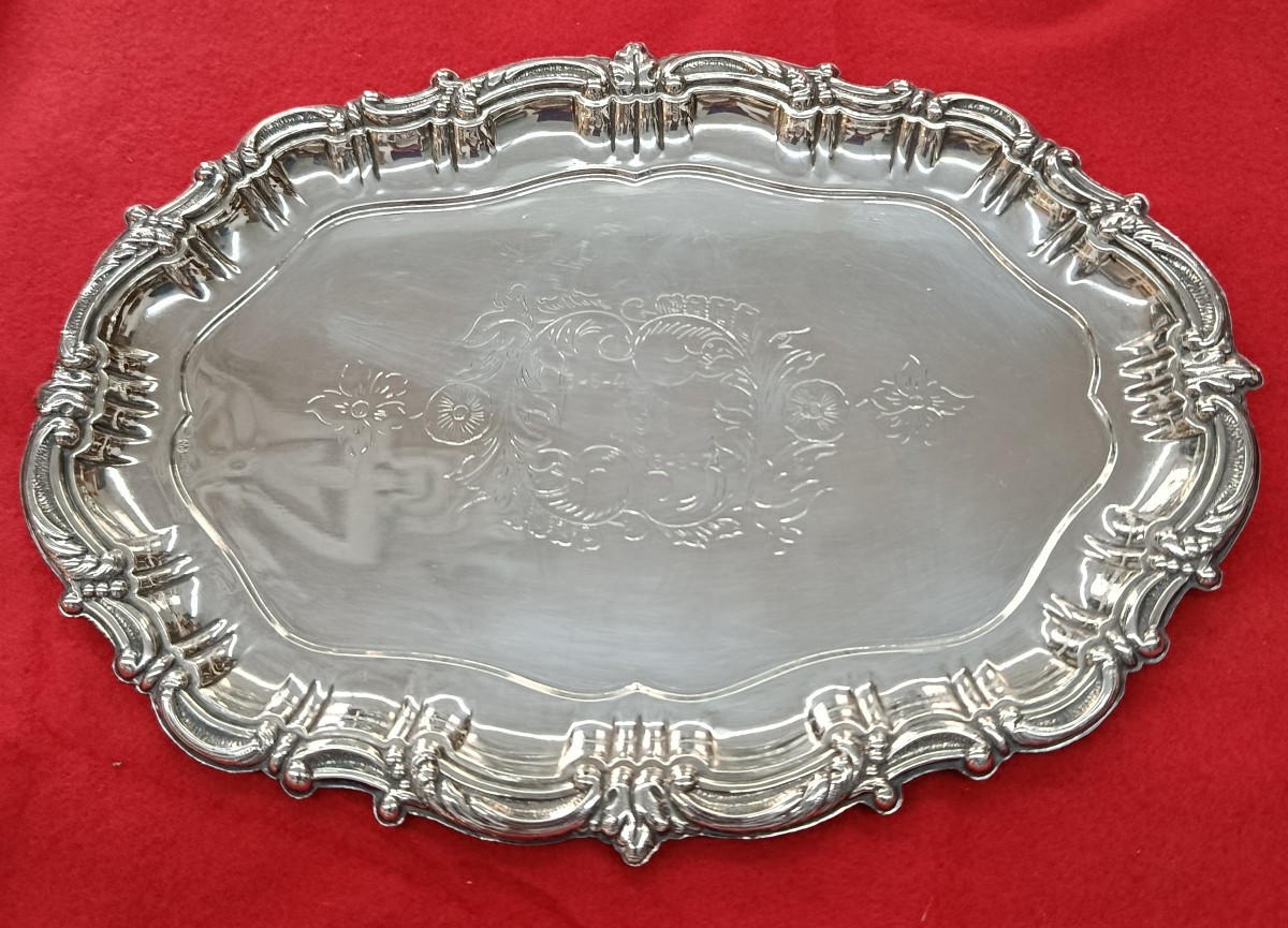 Plateau argent Ramon Fernandez - Vigo Espagne