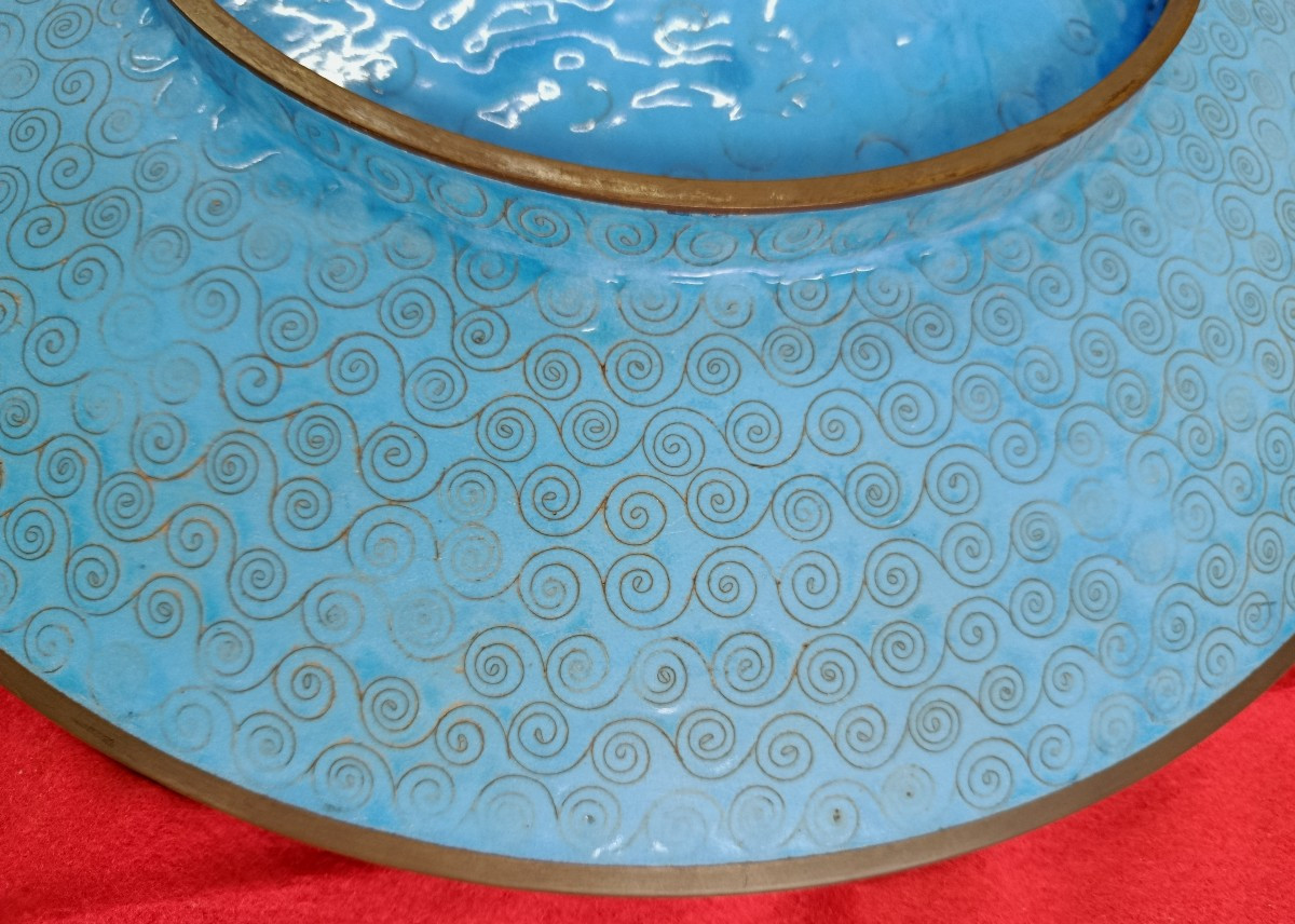 Flat Cloisonné Bird, Edo Period, Japan, 19th Century-photo-2