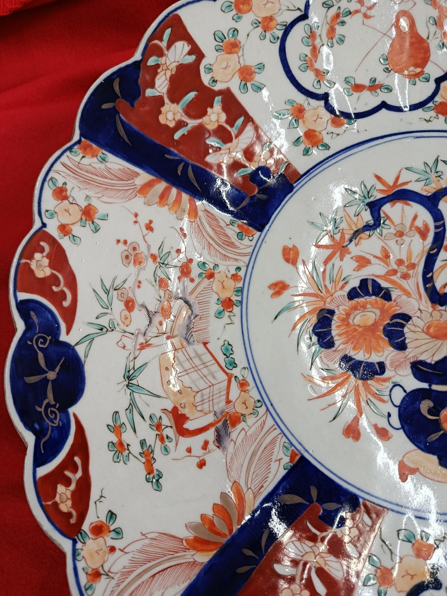 Porcelain Dish With Imari Decoration, Japan, 19th Century-photo-3
