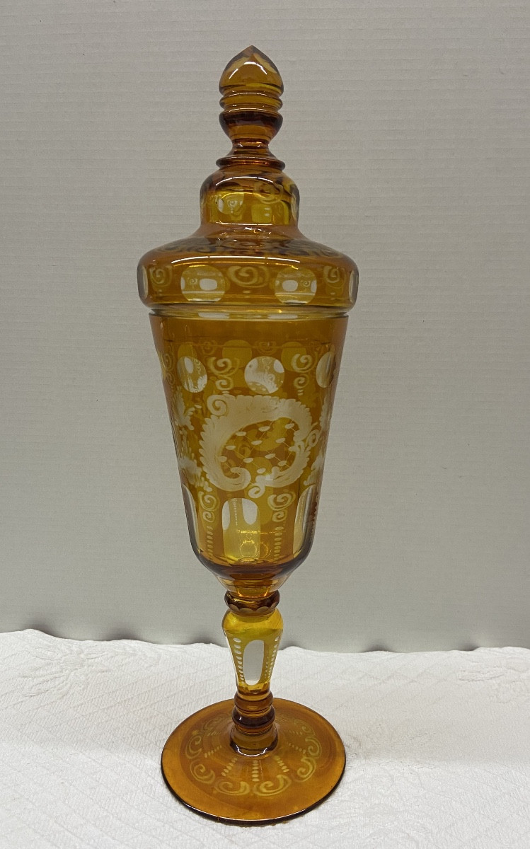 Drageoir en cristal de bohème 