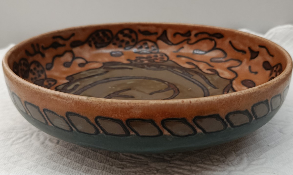 Hb Quimper A. Chanteau Ceramic Cup 1954-photo-2