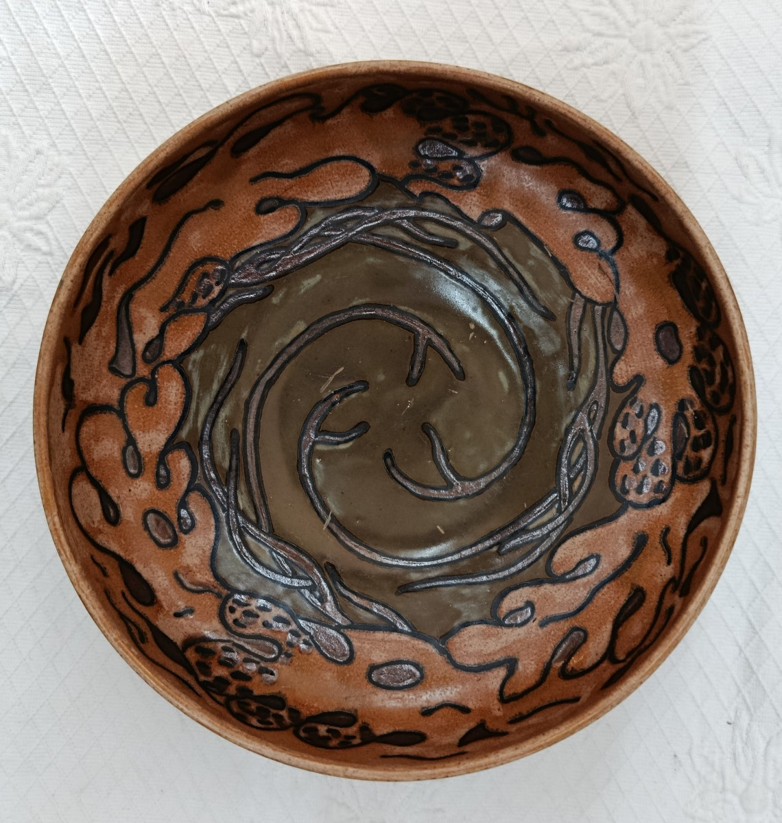 Hb Quimper A. Chanteau Ceramic Cup 1954